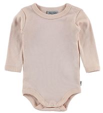 Fuzzies Bodysuit L/S - Rose Powder