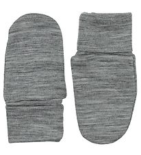 Hust and Claire Mittens - Wool - Grey Melange