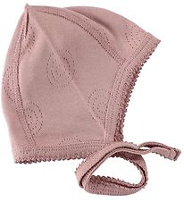 Smallstuff Baby Hat - Powder w. Pointelle