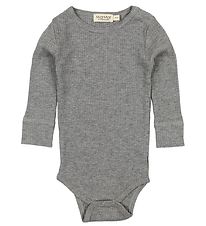 MarMar Bodysuit L/S - Grey Melange