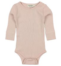 MarMar Romper l/s - Rib - Modaal - Roze