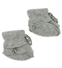 Engel Slippers - Wool - Grey Melange