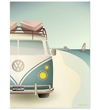 Vissevasse Veggspjald - 30x40 - VW Camper