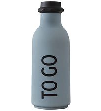 Design Letters Water Bottle - Grey w. To Go