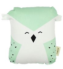 Fabelab Cushion - 20x15 - Animal Friends - Turquoise/White w. Ow