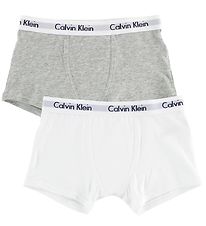 Calvin Klein Boxershorts - 2er-Pack - Grau Meliert/Weiß