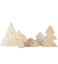 Loullou Figurines - 12 cm - Wood - Forest