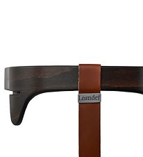 Leander Classic High Chair Safety Bar - Walnut w. Leather Strap