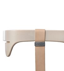 Leander Classic High Chair Safety Bar - Whitewash w. Leather Str