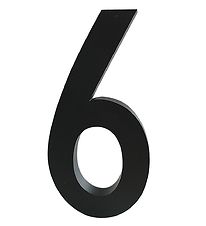 Design Letters AI Number - 6 - Black