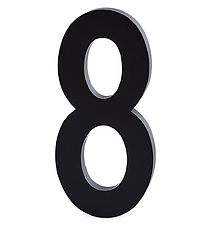 Design Letters AI Number - 8 - Black
