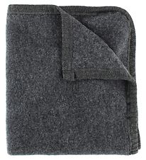 Joha Decke - 85x58 - Wolle - Anthrazitgrau