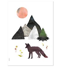 I Love My Type Poster - A3 - Mountain Life - Fox