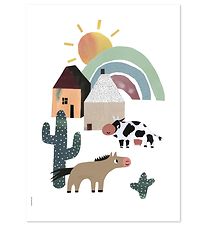 I Love My Type Poster - A3 - Happy Animals - Western Happiness