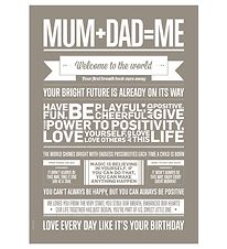 I Love My Type Poster - A3 - Love Typography - Mum + Dad = Me