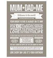 I Love My Type Veggspjald - A3 - Love Typography - Mamma+Pabbi=É