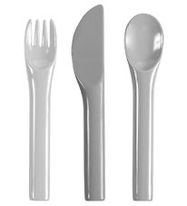 Sebra Cutlery - 3 pcs - Melamine - Grey