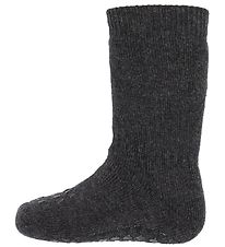GoBabyGo Non-Slip Socks - Dark Grey Melange