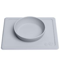 EzPz Happy Mini Bowl - Silicone - Grey-Blue