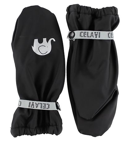 CeLaVi Fäustlinge m. Fleece - PU - Schwarz