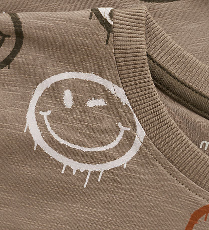 Minymo Bluse - Taupe Grau