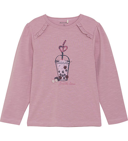 Minymo Blouse - Orchid Haze w. Bubble tea