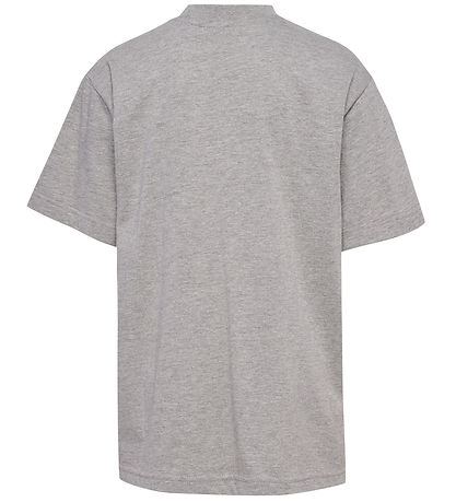Hummel Stuttermabolur - hmlCLEAN - Grey Melange