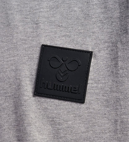 Hummel Stuttermabolur - hmlCLEAN - Grey Melange