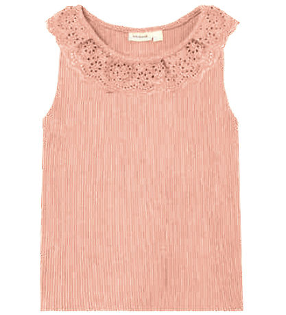Name It Top - Rib - NmfHelianay - Apricot Blush w. Pointelle