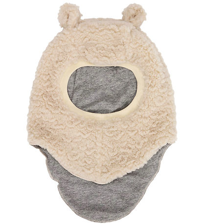 Molo Balaclava - Teddy Fleece - Kay - 2-layer - White Noise