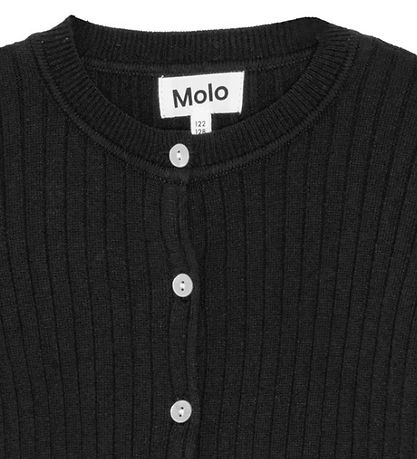 Molo Cardigan - Gloria - Rib - Svart