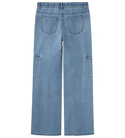 LMTD Jeans - Cargo - NlfNaraizza - Medium+ Blue Denim