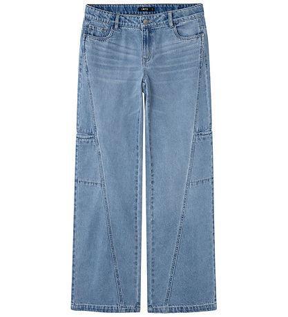LMTD Jeans - Cargo - NlfNaraizza - Medium+ Blue Denim
