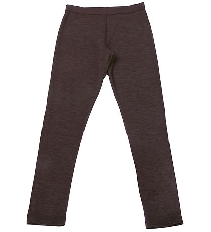 Joha Leggings - ull - Dökkt Brúnt
