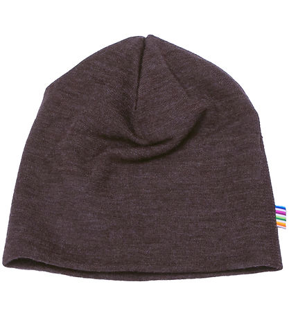 Joha Beanie - Wool - 2-layer - Dark Brown