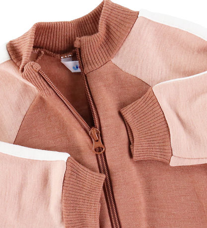 Joha Onesie - Ull - Brun/Rosa