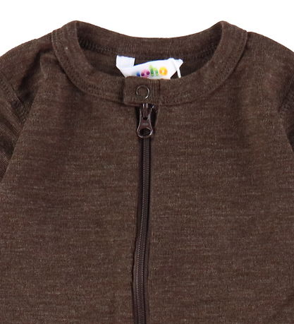 Joha Onesie - Ull - Mörk Brun