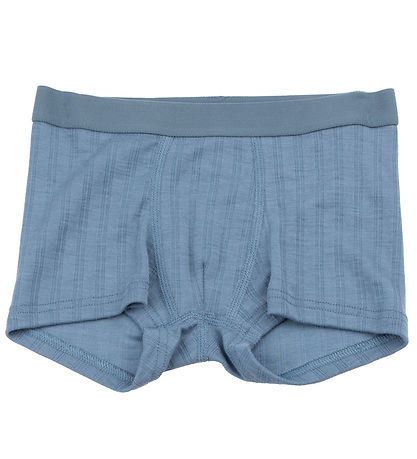 Joha Boxershorts - Ull/Silke - Blå