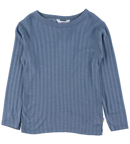 Joha Bluse - Wolle/Seide - Blau