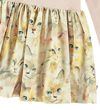 Molo Dress - Carel - Watercolor Cats