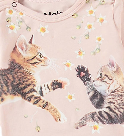 Molo Bodysuit L/æ - Foss - Jumping Kittens