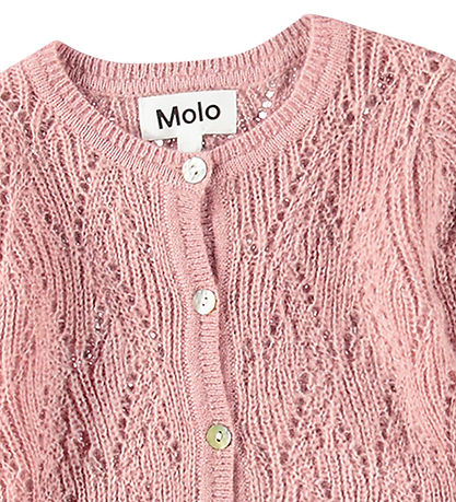 Molo Cardigan - Ull - Gilli - Petal Roð