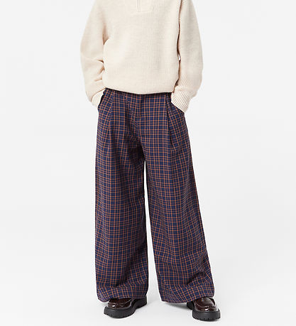 Molo Byxor - Alta - BlueBrown Check