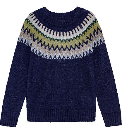 Molo Blouse - Knitted - Wool/Acrylic - Bae - Blue Calm