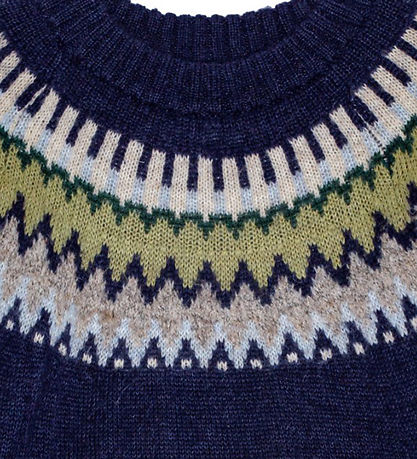 Molo Blouse - Knitted - Wool/Acrylic - Bae - Blue Calm