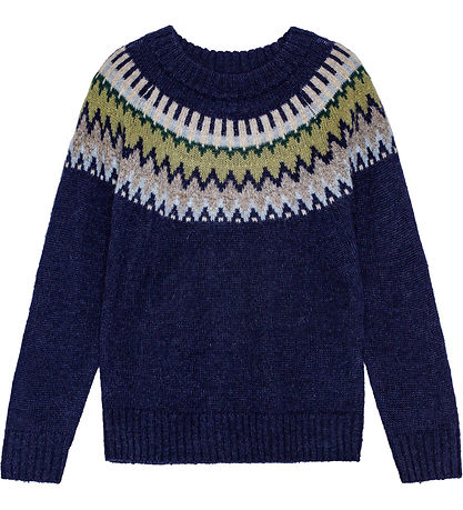 Molo Blouse - Knitted - Wool/Acrylic - Bae - Blue Calm