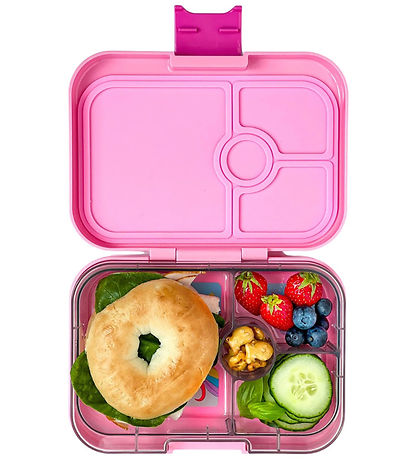 Yumbox Nestisbox M. 4 herbergi - Bento Panino - Power Bleikt - U