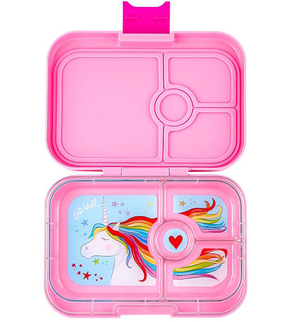 Yumbox Nestisbox M. 4 herbergi - Bento Panino - Power Bleikt - U