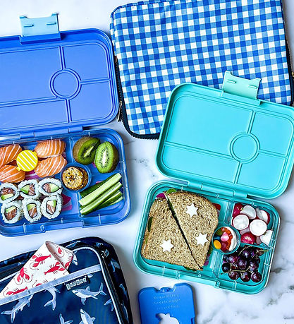 Yumbox Nestisbox M. 4 herbergi - Bento Tapas - Antibes Blue - Ra