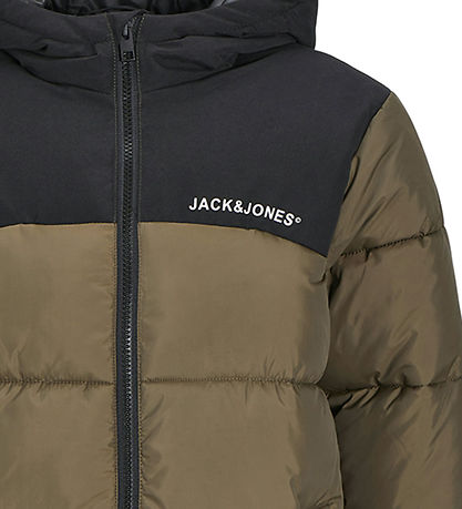 Jack & Jones Puffer Jacket - JjMoon - Canteen/Blocking